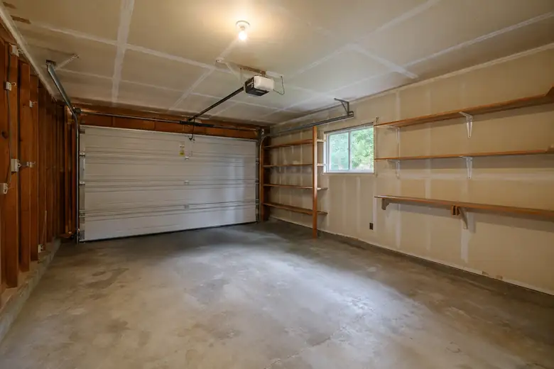 Garage converted to an ADU — before