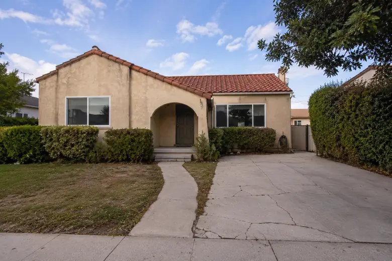 Exterior facade transformation — before