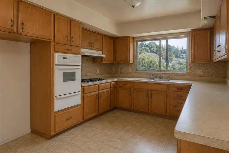 Mid-century kitchen remodel — before