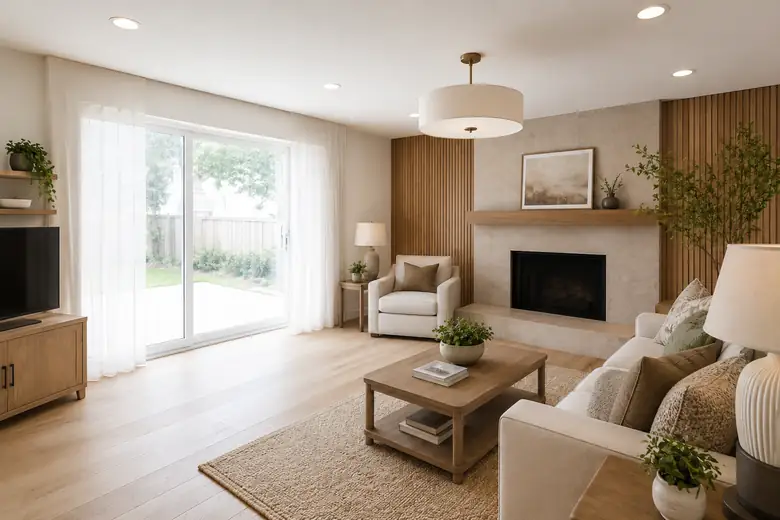 Living room remodel — after