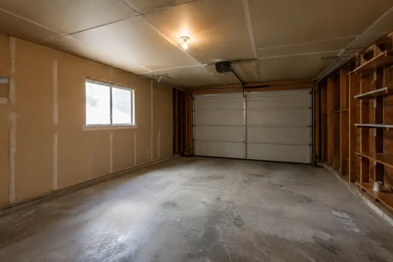Garage ADU conversion — before