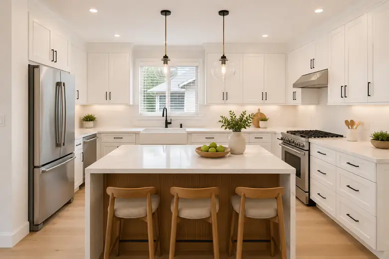 Transitional kitchen remodel — after